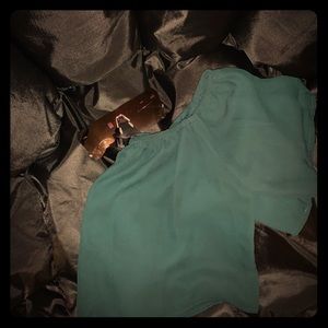 Forever 21 Emerald Green off the shoulder crop top